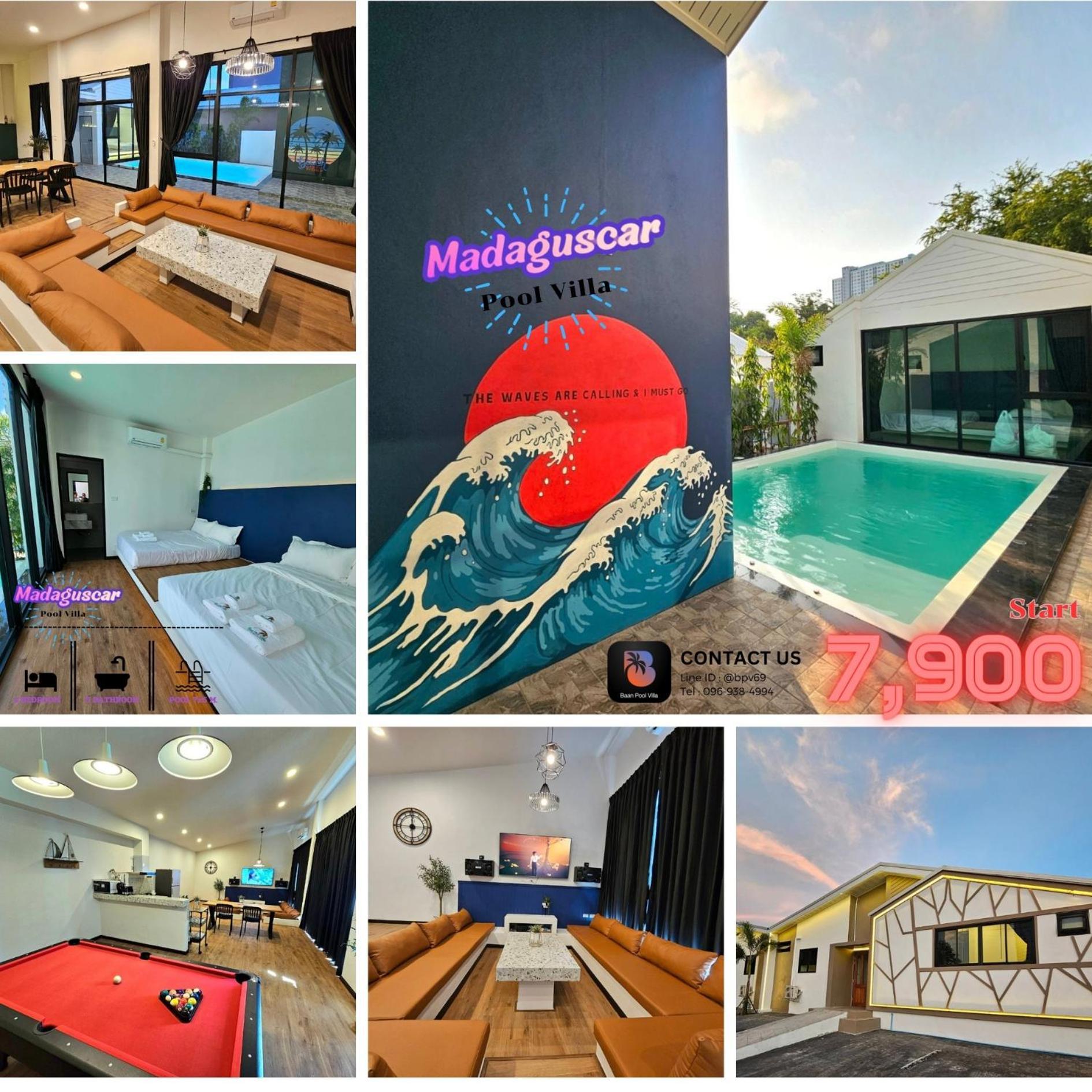 Madaguscar Private Pool Villa-Pattaya Praia de Jomtien Exterior foto